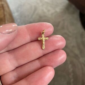 Elegant Sterling Gold Vermeil Crucifix Cross Pendant